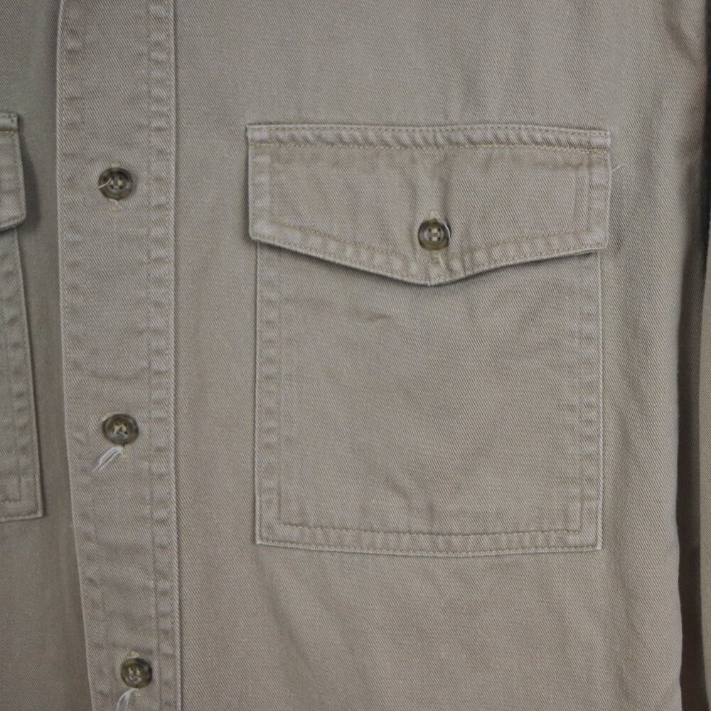 Fieldmaster Vintage Khaki Safari Style Shirt Medium - Picture 6 of 6